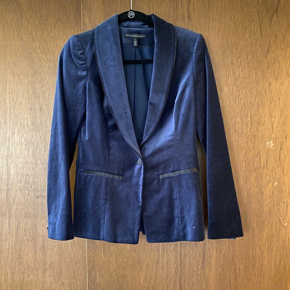 White House Black Market velvet blazer
